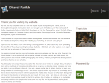 Tablet Screenshot of dhavalparikh.co.in